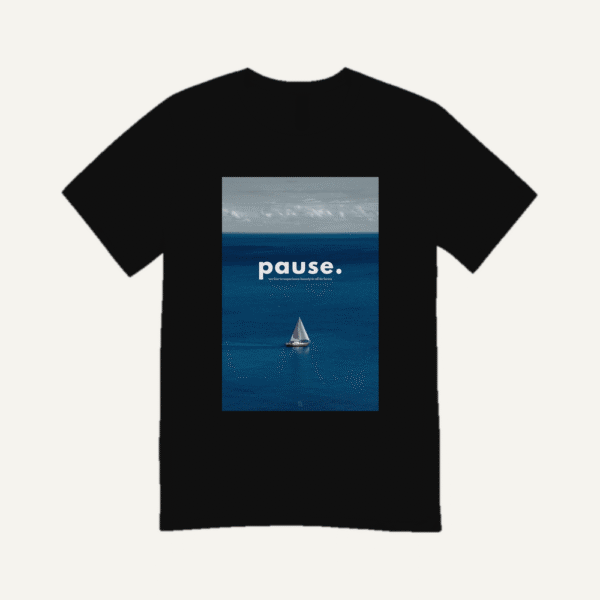 Pause Ocean T-shirt Black