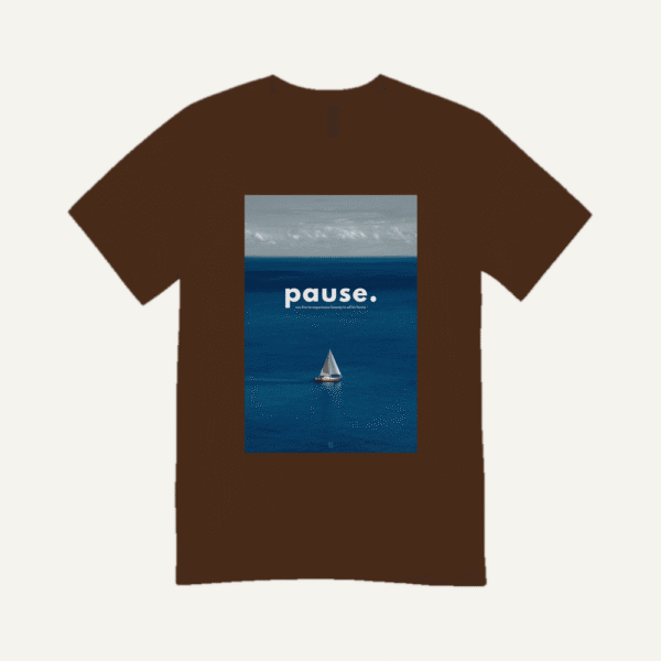 Pause Ocean T-shirt Chocolate Brown