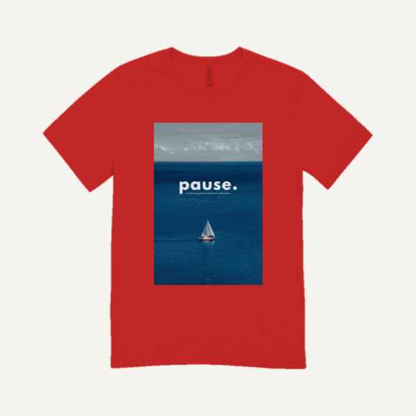 Pause Ocean T-shirt Red