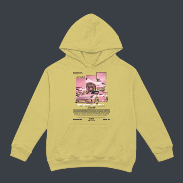 Pink Porsche GT3 RS Hoodie Beige