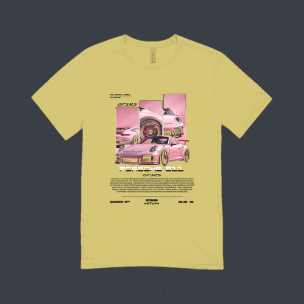 Pink Porsche GT3 RS T-shirt Beige