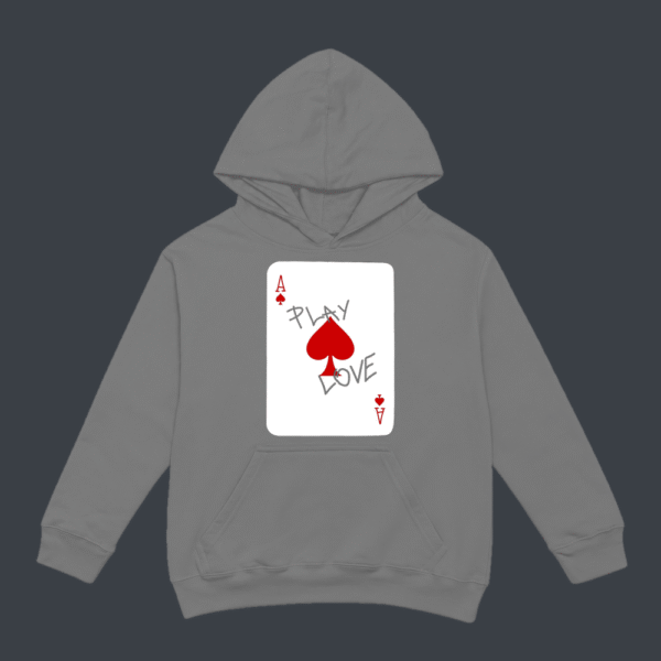 Play Love Ace Hoodie Grey