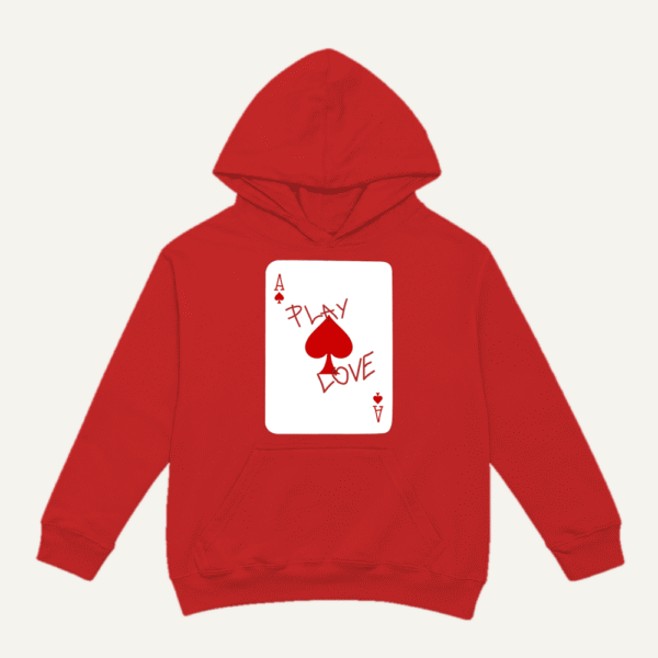 Play Love Ace Hoodie Red