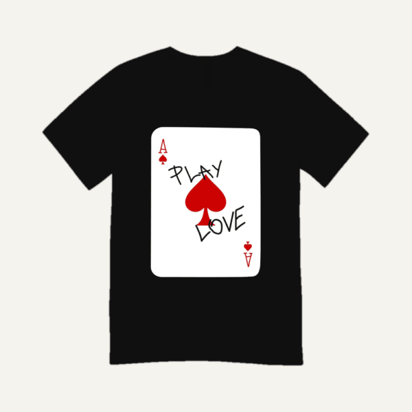 Play Love Ace T-shirt Black