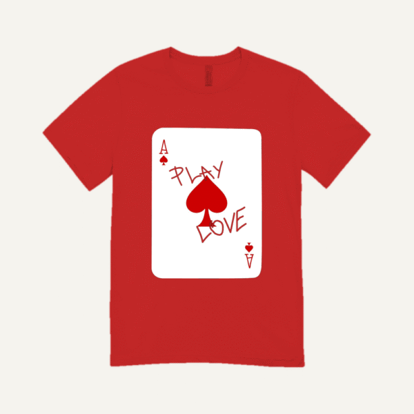 Play Love Ace T-shirt Red