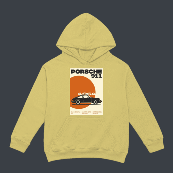 Porsche 911 Retro Hoodie Beige