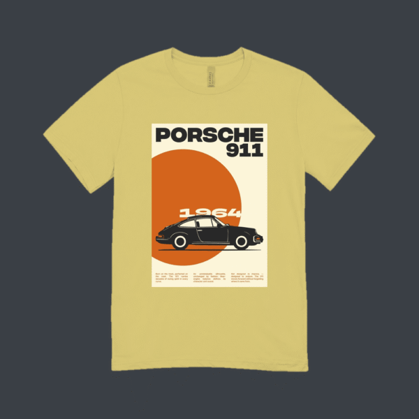 Porsche 911 Retro T-shirt Beige