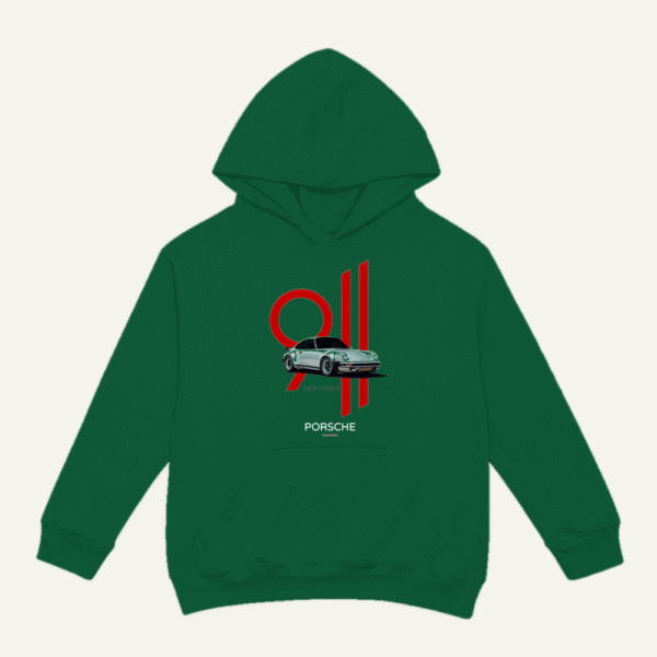 Porsche Turbo Carrera Hoodie Bottle Green