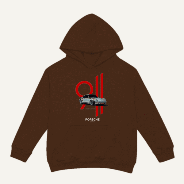 Porsche Turbo Carrera Hoodie Chocolate Brown