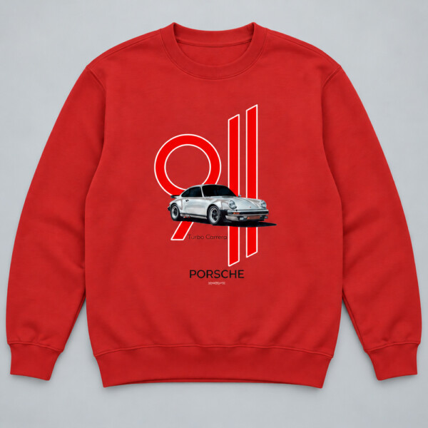 Porsche Turbo Carrera Sweatshirt Red