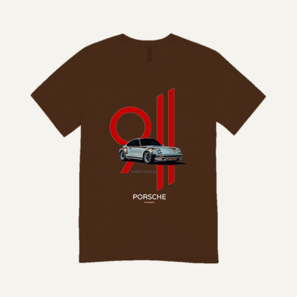 Porsche Turbo Carrera T-shirt Chocolate Brown