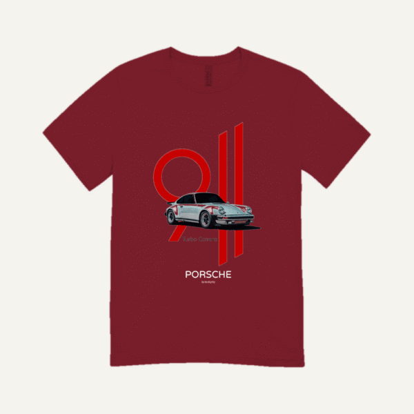 Porsche Turbo Carrera T-shirt Maroon