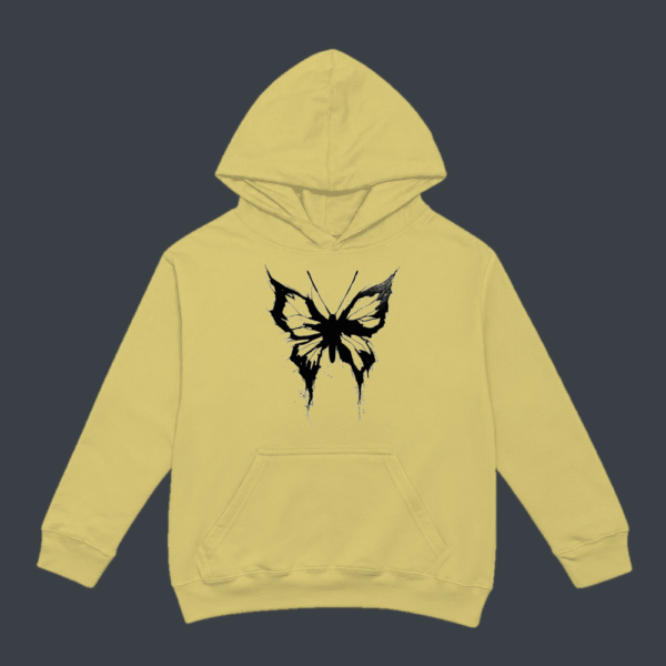 Ragged Butterfly Hoodie Beige