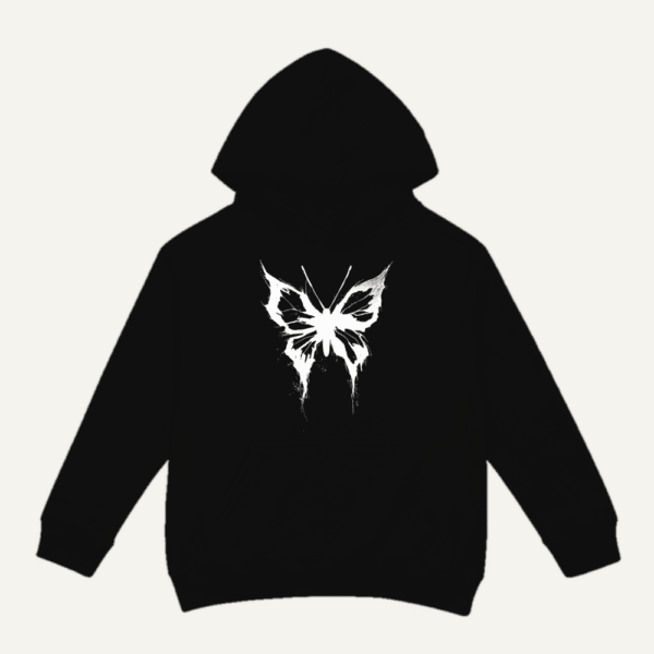 Ragged Butterfly Hoodie Black