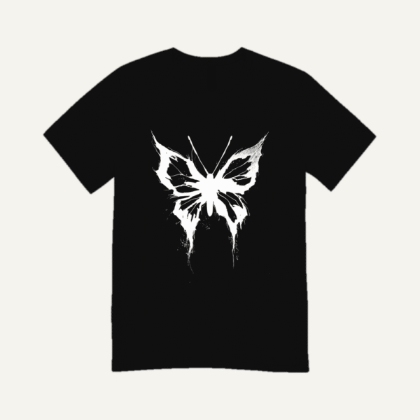 Ragged Butterfly T-shirt Black