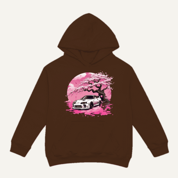 Sakura Skyline GTR Hoodie Chocolate Brown