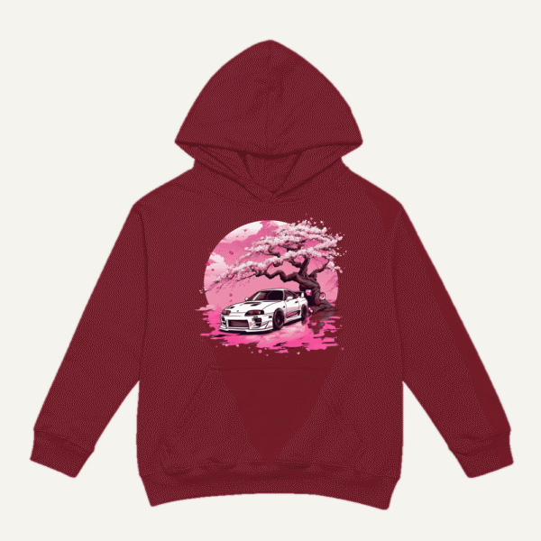 Sakura Skyline GTR Hoodie Maroon