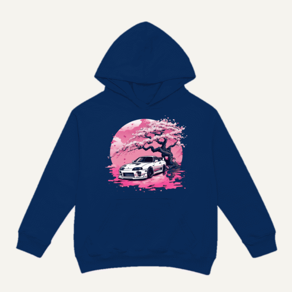 Sakura Skyline GTR Hoodie Navy Blue