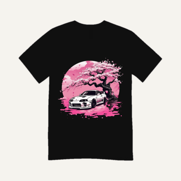 Sakura Skyline GTR T-shirt Black