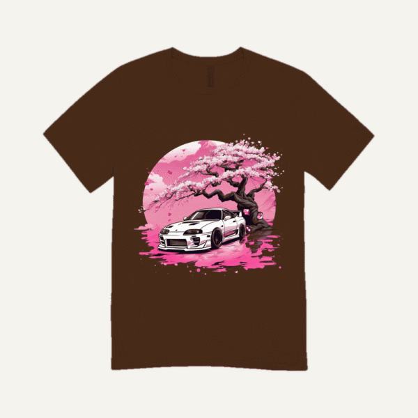 Sakura Skyline GTR T-shirt Chocolate Brown