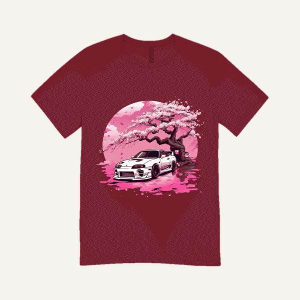 Sakura Skyline GTR T-shirt Maroon