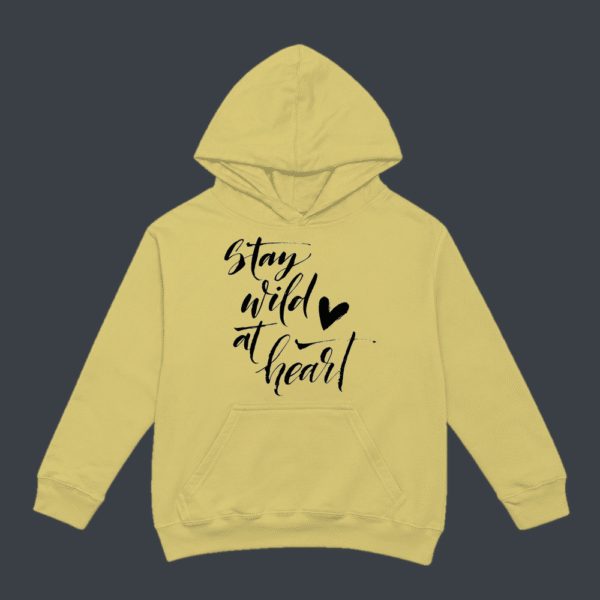 Stay Wild At Heart Hoodie Beige