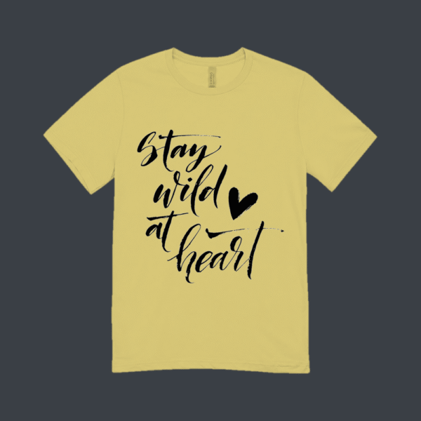 Stay Wild At Heart T-shirt Beige