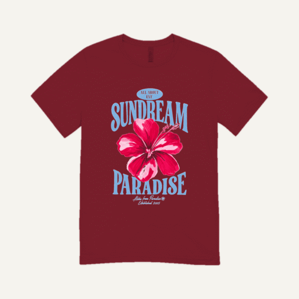 Sundream Paradise T-shirt Maroon