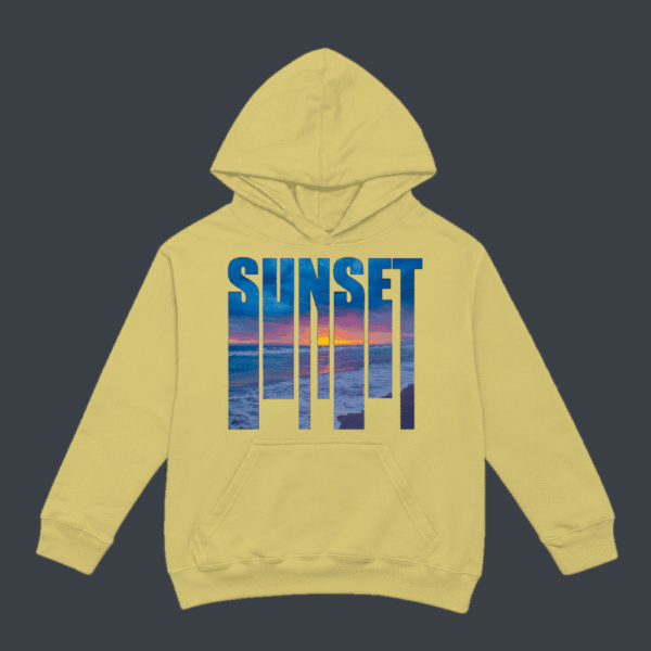 Sunset Ocean Hoodie Beige