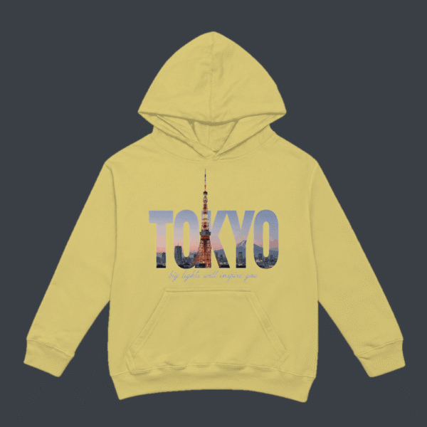 Tokyo Skyline Hoodie Beige