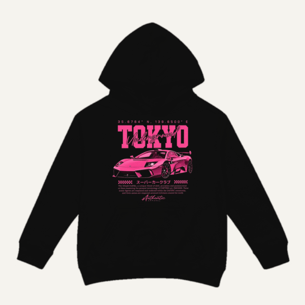Tokyo Underground Hoodie Black