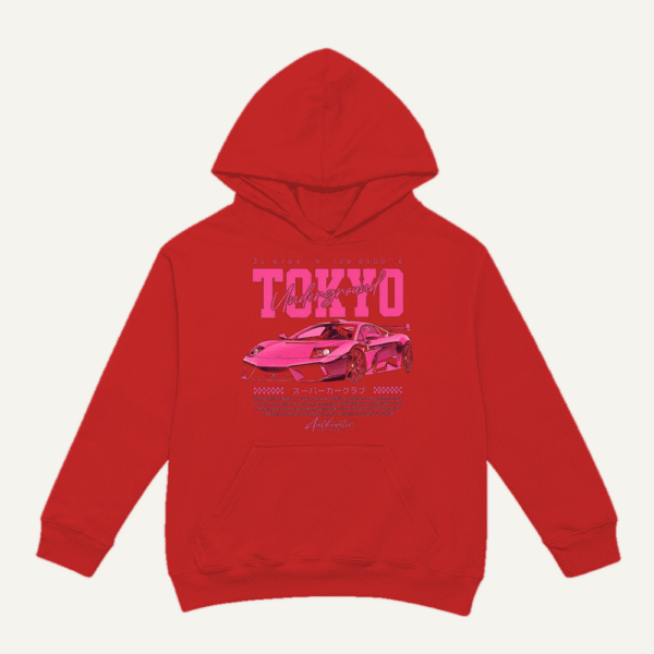 Tokyo Underground Hoodie Red