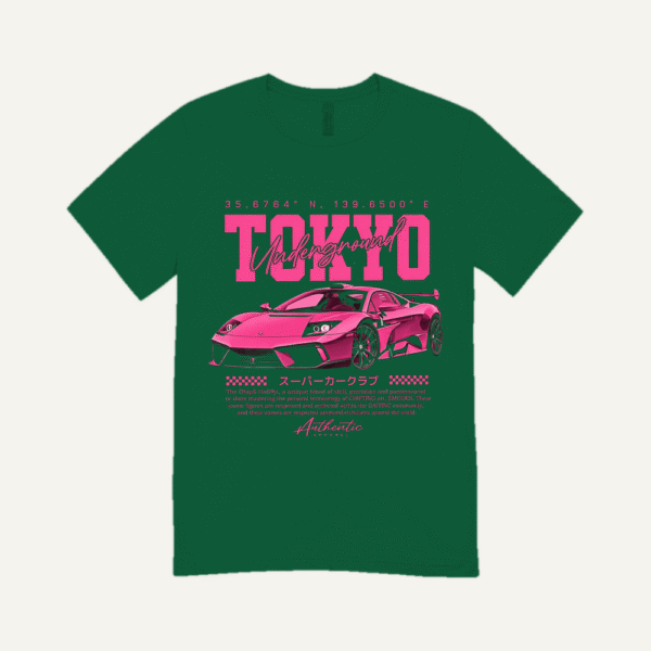 Tokyo Underground T-shirt Bottle Green