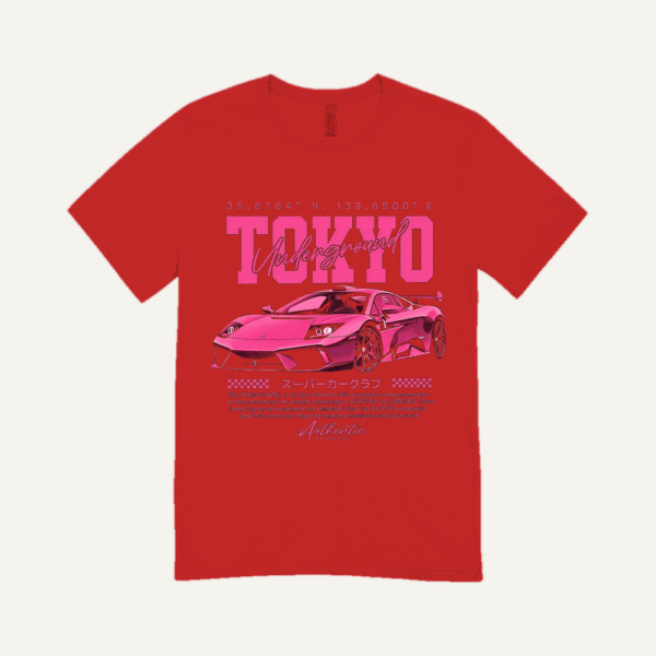 Tokyo Underground T-shirt Red
