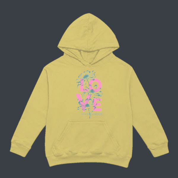 Tropical Love Hoodie Beige