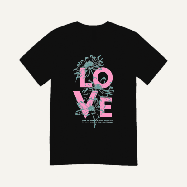 Tropical Love T-shirt Black