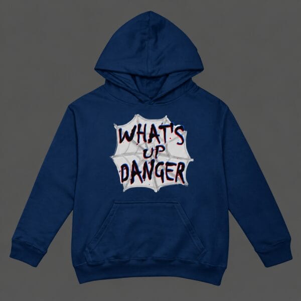 Whats Up Danger Hoodie Navy Blue