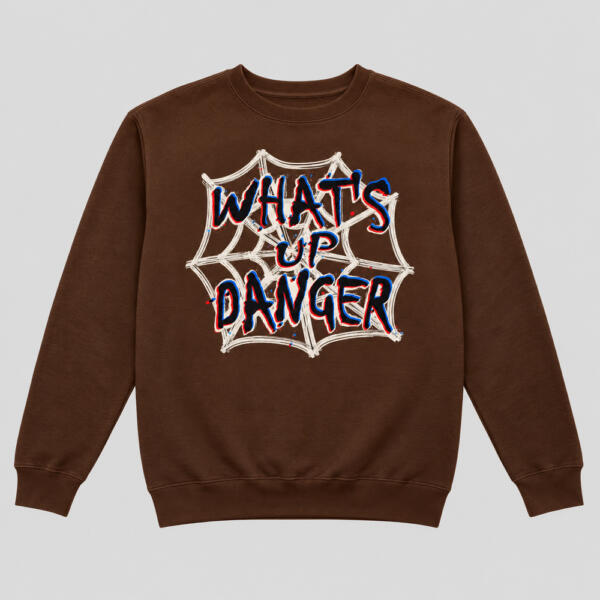 What's Up Danger Sweatshirt Chocolate Brown