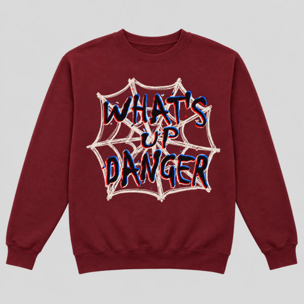 What's Up Danger Sweatshirt Maroon
