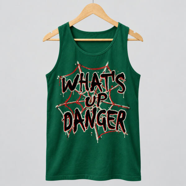 What's Up Danger Tank Top Bottle Green