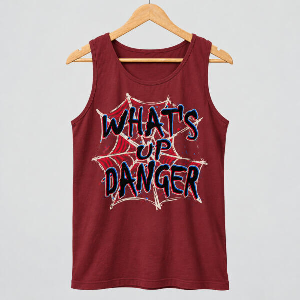 What's Up Danger Tank Top Maroon